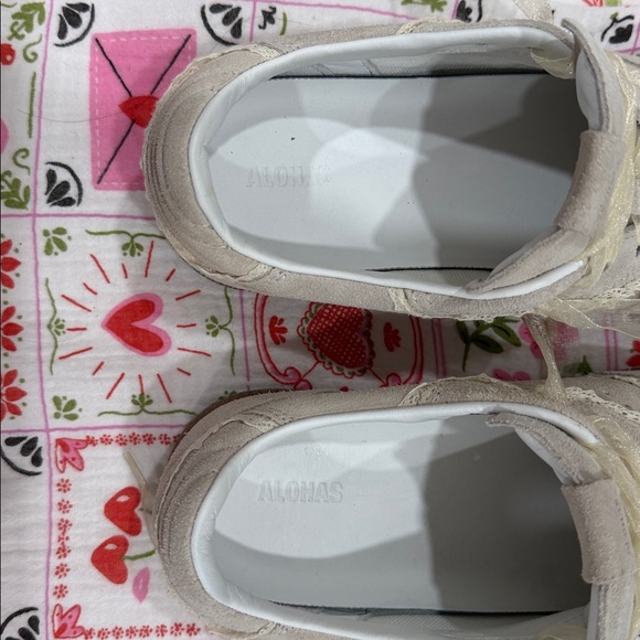 Alohas TB.490 Cream Lace Detail Sneakers – Women’s Size 38 - Picture 6 of 12